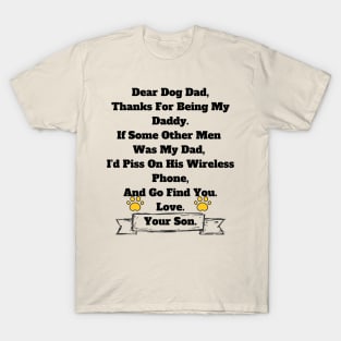 Dog Dad Gift From Son T-shirt, Hoodie, Mug, Phone Case T-Shirt